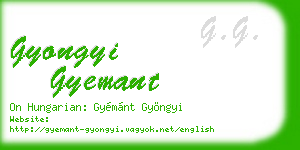 gyongyi gyemant business card